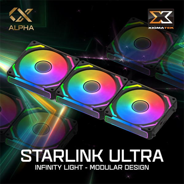 Bộ 3 quạt Xigmatek STARLINK ULTRA ARGB BLACK