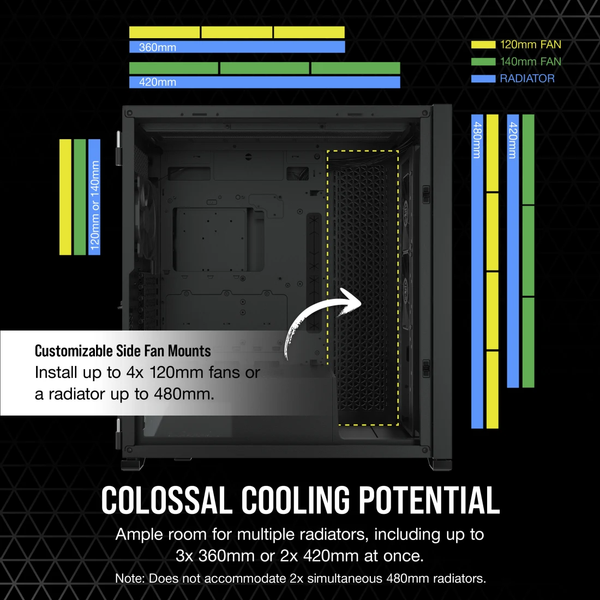 Vỏ máy tính Corsair 7000D Airflow TG Black CC-9011218-WW