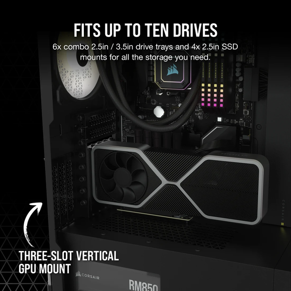Vỏ máy tính Corsair 7000D Airflow TG Black CC-9011218-WW