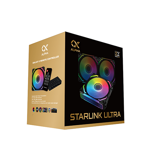Bộ 3 quạt Xigmatek STARLINK ULTRA ARGB BLACK