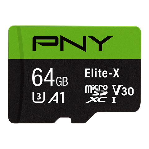 Thẻ nhớ MicroSD PNY Elite-X 64GB / Class 10, UHS-I, U3,Transfer speed up to 100MB/s P-SDU64GU3100EX-GE
