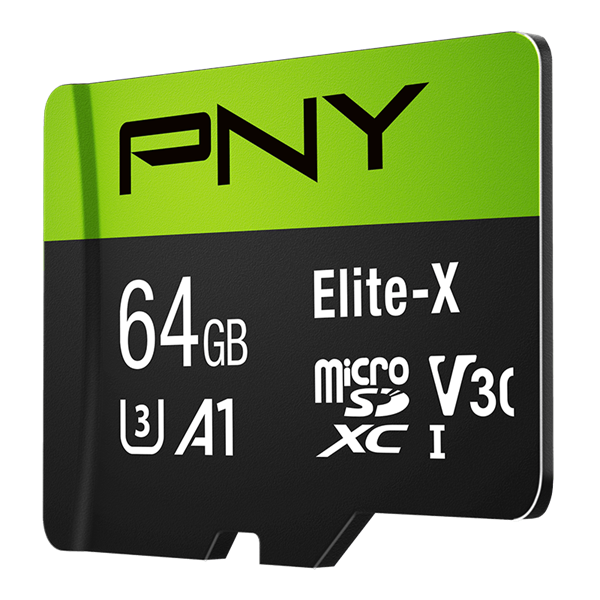 Thẻ nhớ MicroSD PNY Elite-X 64GB / Class 10, UHS-I, U3,Transfer speed up to 100MB/s P-SDU64GU3100EX-GE