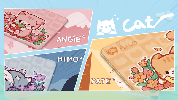 Bàn di AKKO Cat Theme Mousepad - Orange KATE (Desk Size) 360*280mm