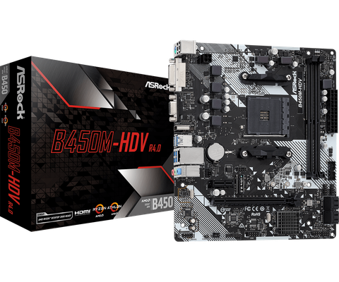 Mainboard ASRock B450M-HDV R4.0 DDR4 AM4