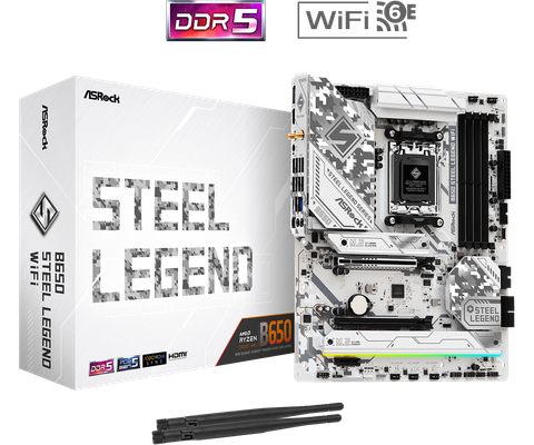 Mainboard ASRock B650 Steel Legend Wifi DDR5 AM5
