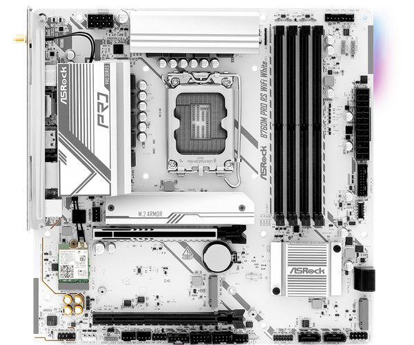 Mainboard ASRock B760M Pro RS Wifi White DDR5 LGA1700