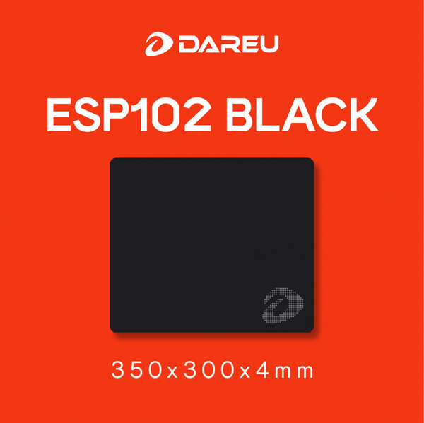 Bàn di chuột DAREU ESP102 BLACK (Grey logo) 350*300*4mm