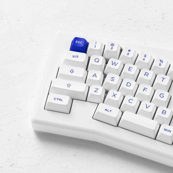 Bàn phím AKKO ACR Pro Alice Plus (Spray Painted White / RGB / Hotswap / AKKO CS Crystal / Gasket Mount)