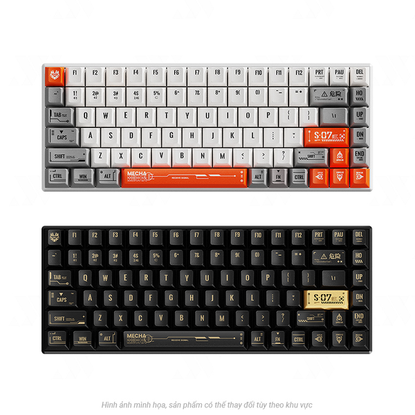 Bàn phím Rapoo không dây V700-8A White Orange/Black