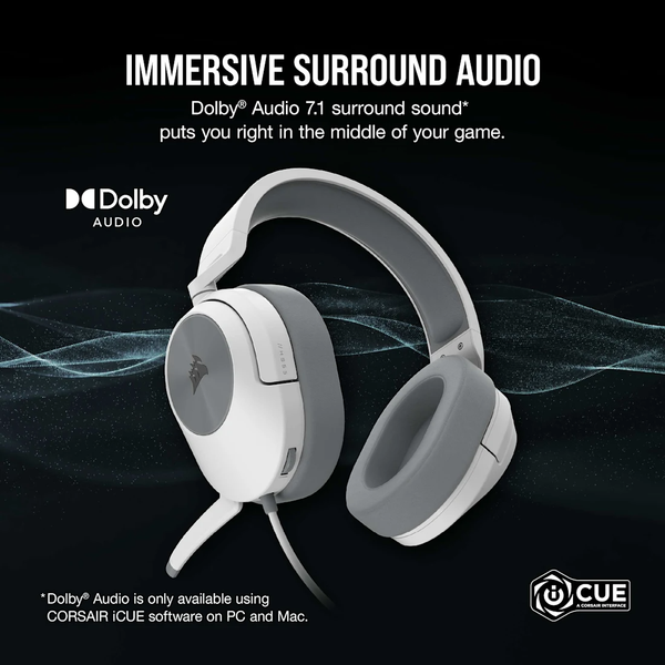 Tai nghe Corsair HS55 Surround White CA-9011266-AP