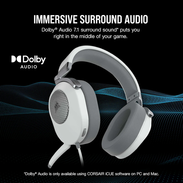 Tai nghe Corsair HS65 Surround White CA-9011271-AP