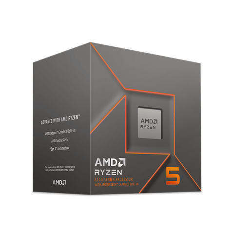 CPU AMD Ryzen 5 8500G / 3.5GHz Boost 5.0GHz / 6 Core 12 Thread / 22MB / AM5