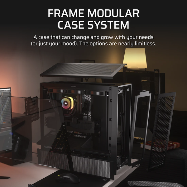 Vỏ máy tính Corsair FRAME 4000D Mid-Tower, Black CC-9011290-WW