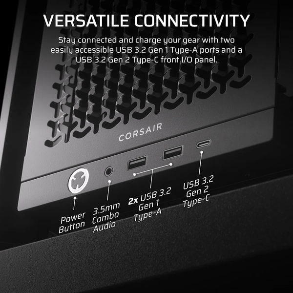 Vỏ máy tính Corsair FRAME 4000D Mid-Tower, Black CC-9011290-WW
