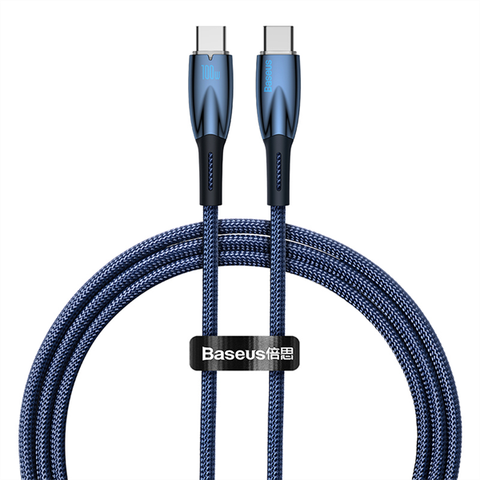 Cáp Sạc Baseus Glimmer Series Fast Charging Data Cable Type-C to Type-C 100W 1M