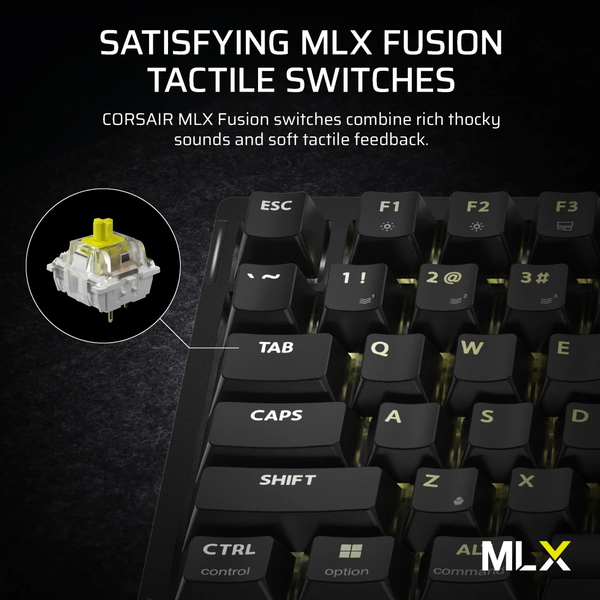 Bàn phím không dây Corsair K65 PLUS Tactile RGB CH-91D441F-NA