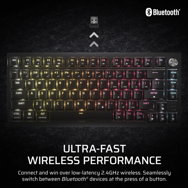 Bàn phím không dây Corsair K65 PLUS Tactile RGB CH-91D441F-NA