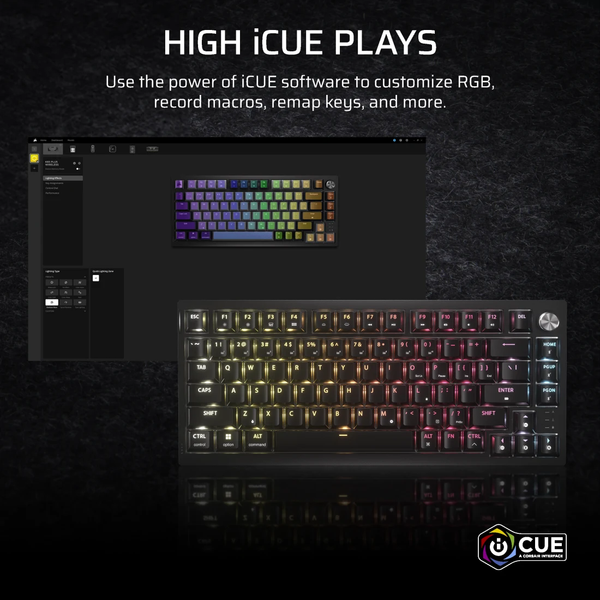 Bàn phím không dây Corsair K65 PLUS Tactile RGB CH-91D441F-NA