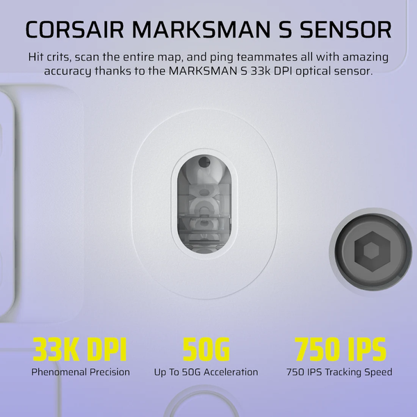 Chuột không dây Corsair SCIMITAR ELITE SE White CH-9314011-AP