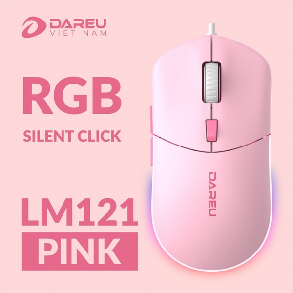 Chuột DAREU LM121 (RGB, SILENT CLICK)