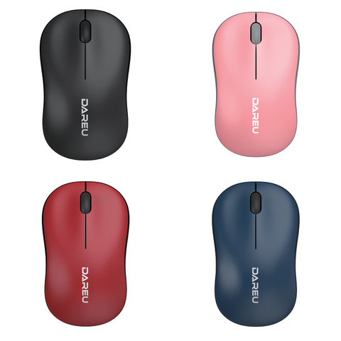 Chuột không dây Dareu LM106G Black/ Red /Blue / Pink / White