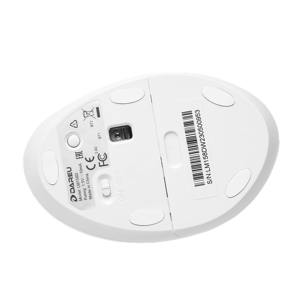 Chuột không dây DAREU LM158D (ERGO - Dual Mode: Bluetooth + 2.4G)