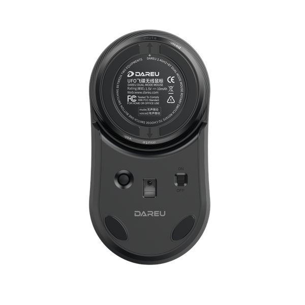 Chuột không dây DAREU LM166D (UFO – Dual Mode: Bluetooth + 2.4G)