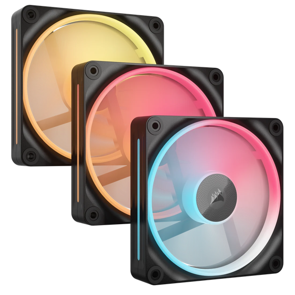 Bộ 3 quạt máy tính Corsair iCUE LINK LX120-R RGB Black CO-9051050-WW