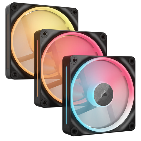 Bộ 3 quạt máy tính Corsair iCUE LINK LX120-R RGB Black CO-9051050-WW