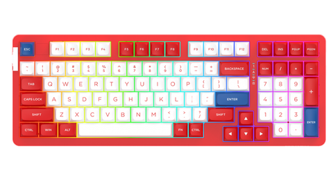 Bàn phím cơ DareU A98 Pro Triple Mode Red Wave DareU Dream switch