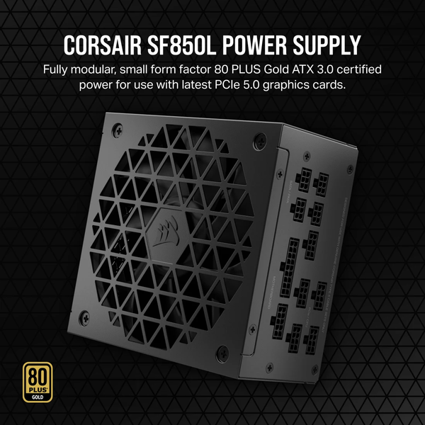 Nguồn máy tính Corsair SF850L - ATX 3.0 & PCIe 5.0 80 Plus Gold - Full Modul CP-9020245-NA