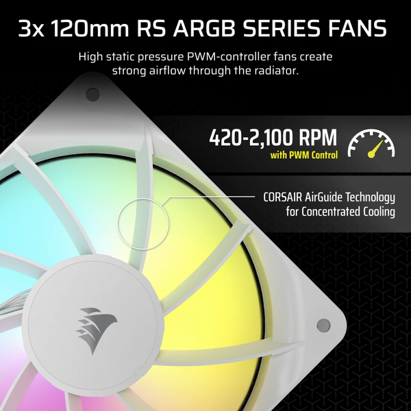Tản nhiệt nước Corsair NAUTILUS 360 RS ARGB White CW-9060095-WW