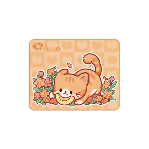 Bàn di AKKO Cat Theme Mousepad - Orange KATE (Desk Size) 360*280mm