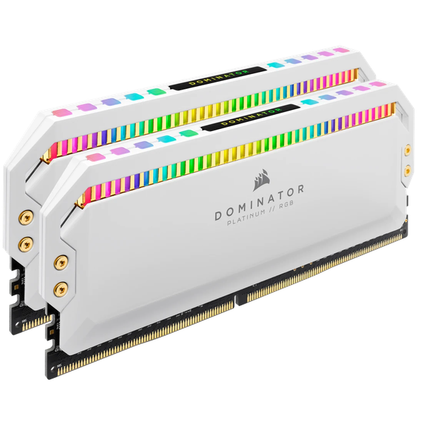 Ram PC Corsair DDR4 3200MHz 32GB 2x16GB CL16 DOMINATOR PLATINUM RGB White Heatspreader CMT32GX4M2E3200C16W