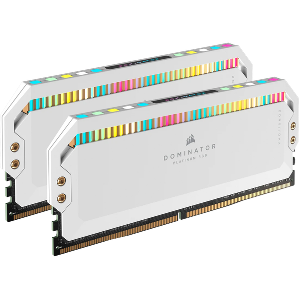 Ram PC Corsair DDR5, 5600MT/s 64GB 2x32GB DOMINATOR PLATINUM RGB White Heatspreader CMT64GX5M2B5600C40W