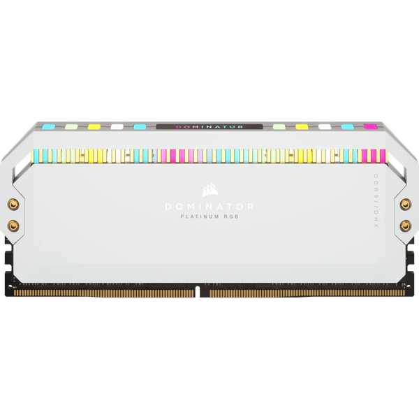 Ram PC Corsair DDR5, 5200MT/s 64GB 2x32GB DOMINATOR PLATINUM RGB White Heatspreader CMT64GX5M2B5200C40W