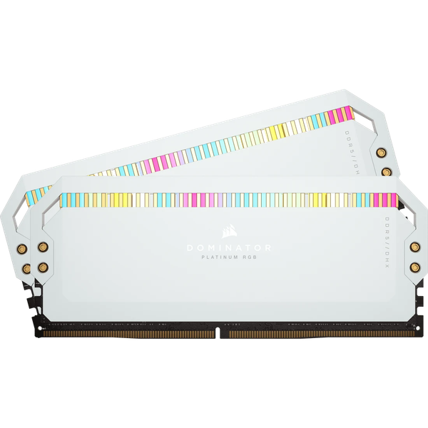 Ram PC Corsair DDR5, 5200MT/s 64GB 2x32GB DOMINATOR PLATINUM RGB White Heatspreader CMT64GX5M2B5200C40W