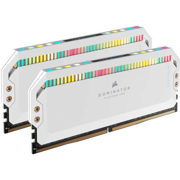 Ram PC Corsair DDR5, 5200MT/s 64GB 2x32GB DOMINATOR PLATINUM RGB White Heatspreader CMT64GX5M2B5200C40W