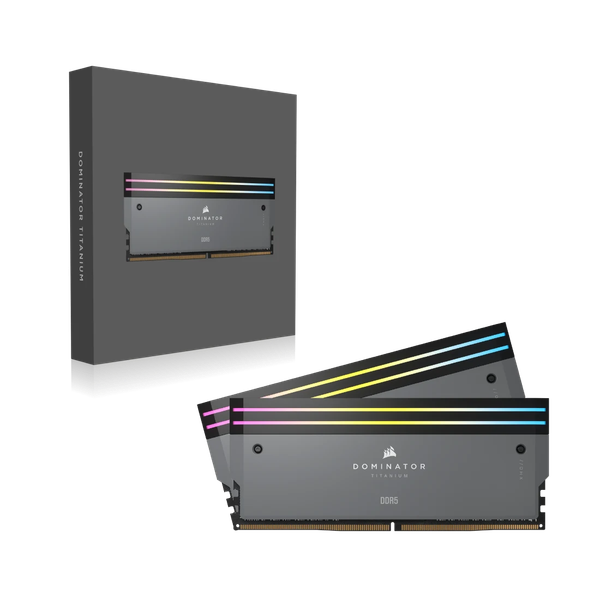 Ram PC Corsair DDR5 6000MT/s 64GB 2x32GB XMP 3.0 DOMINATOR TITANIUM Grey for AMD CMP64GX5M2B6000Z30
