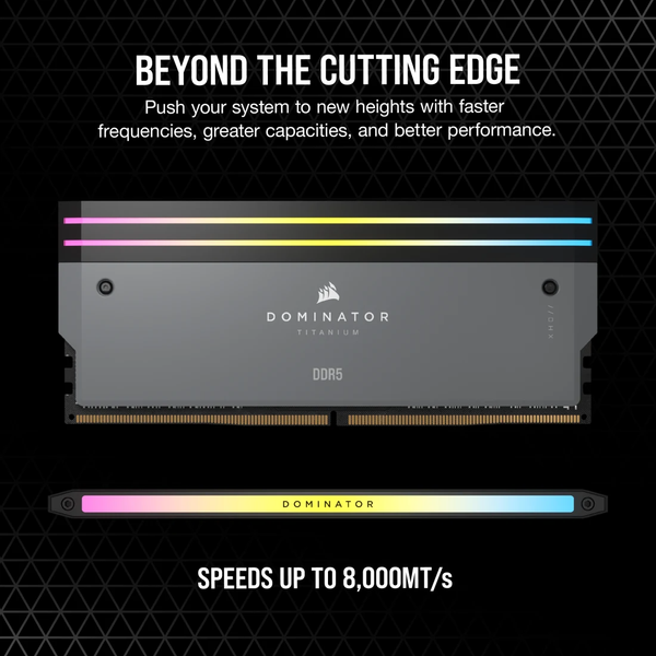 Ram PC Corsair DDR5 6000MT/s 64GB 2x32GB XMP 3.0 DOMINATOR TITANIUM Grey for AMD CMP64GX5M2B6000Z30