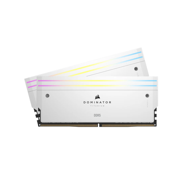 Ram PC Corsair DDR5 7200MT/s 32GB 2x16GB XMP 3.0 DOMINATOR TITANIUM White Heatspreader CMP32GX5M2X7200C34W