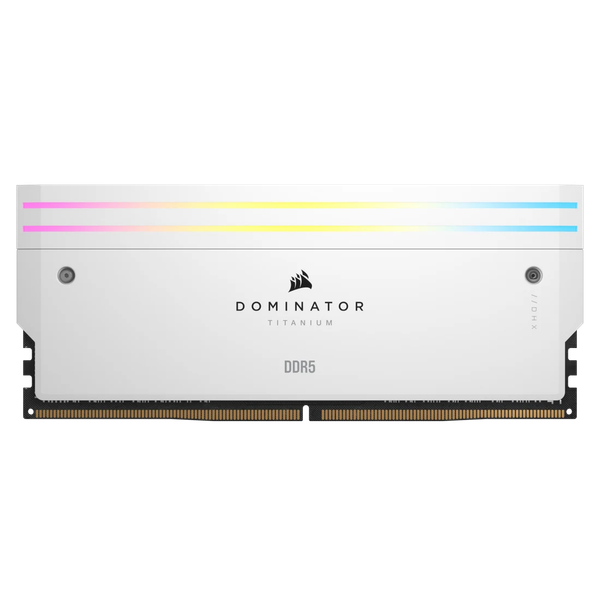 Ram PC Corsair DDR5 6600MT/s 64GB 2x32GB XMP 3.0 DOMINATOR TITANIUM White Heatspreader CMP64GX5M2X6600C32W