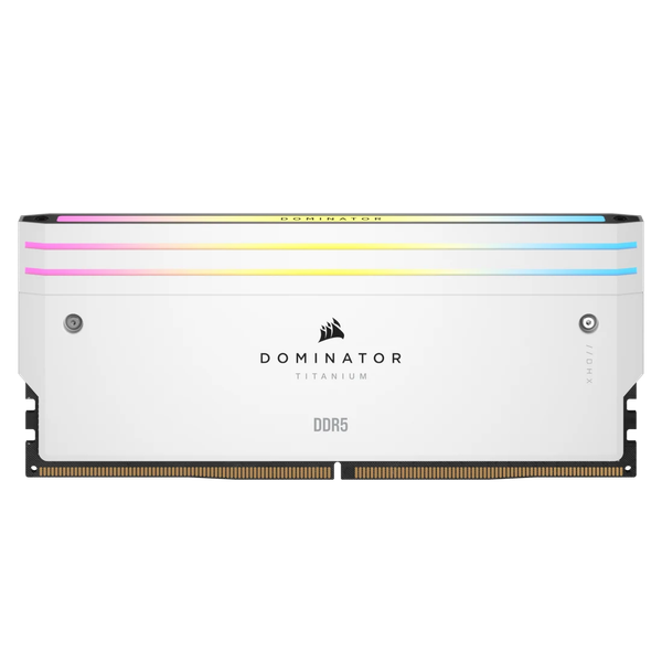 Ram PC Corsair DDR5 6600MT/s 64GB 2x32GB XMP 3.0 DOMINATOR TITANIUM White Heatspreader CMP64GX5M2X6600C32W