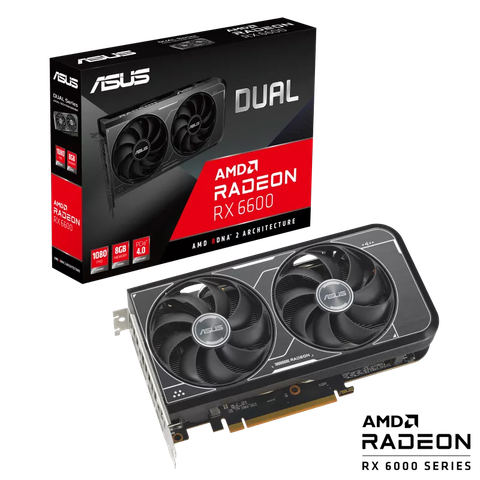 VGA Asus DUAL RX 6600 8GB V3 DUAL-RX6600-8G-V3