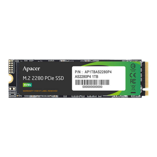 SSD Apacer AS2280P4 256GB 512GB 1TB M2 NVMe Gen 3 x4
