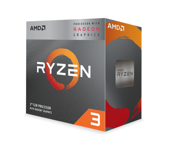 CPU AMD Ryzen 3 3200G / 3.6GHz Boost 4.0GHz / 4 Core 4 Thread / 6MB / AM4