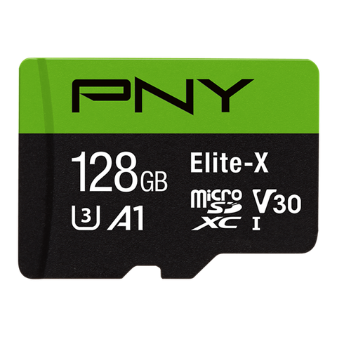 Thẻ nhớ MicroSD PNY Elite-X 128GB ,Class 10, UHS-I, U3,Transfer speed up to 100MB/s P-SDU128U3WX-GE