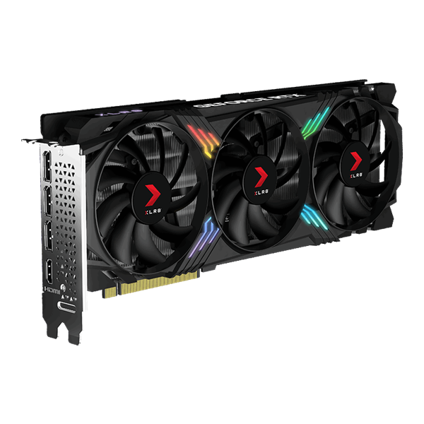 VGA PNY GeForce RTX 4070 SUPER 12GB OC XLR8 ARGB TF VERTO VCG4070S12TFXXPB1-O
