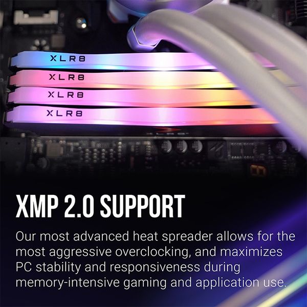 Ram PNY XLR8 Gaming EPIC-X RGB DDR4 3200 16GB LONGDIMM, RGB  (Single pack) , 16-18-18 MD16GD4320016XRGB