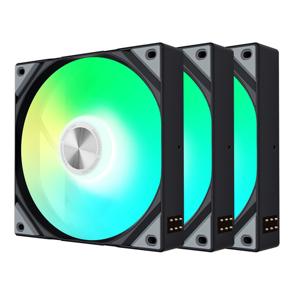 Quạt tản nhiệt TRYX ROTA SL ARGB 120mm Fan Triple Pack Black F-R120A-AM3M-G0K